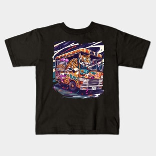 Wild Rides and Tiger Stripes Kids T-Shirt